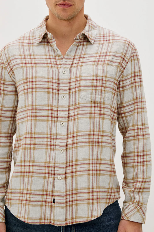 Lennox Shirt | Currant Tawny Melange