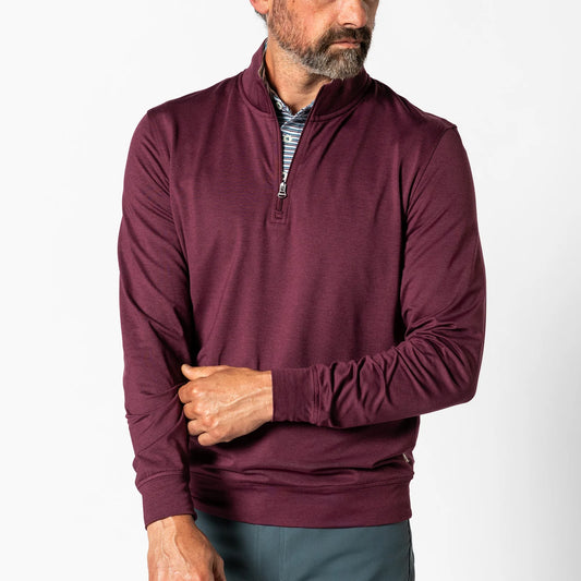 Long Drive 1/4 Zip | Fig Heather