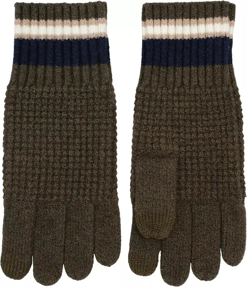 Jackson Stripe Glove | Olive Heather