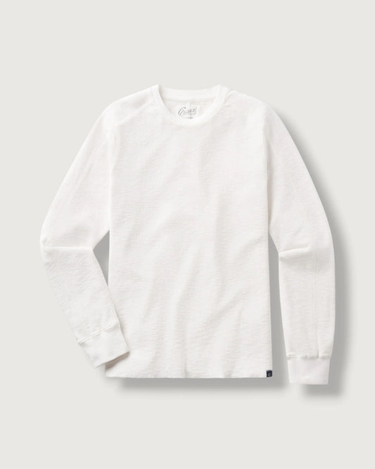 Clint Waffle Henley | Antique White