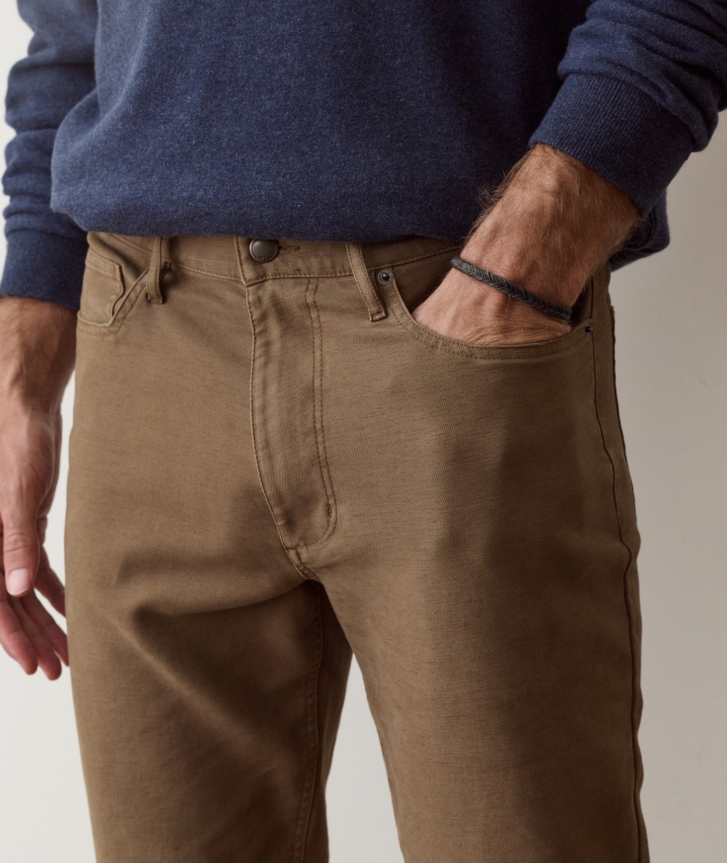 5 Pocket Flex Terry Pant | Daisy Brown