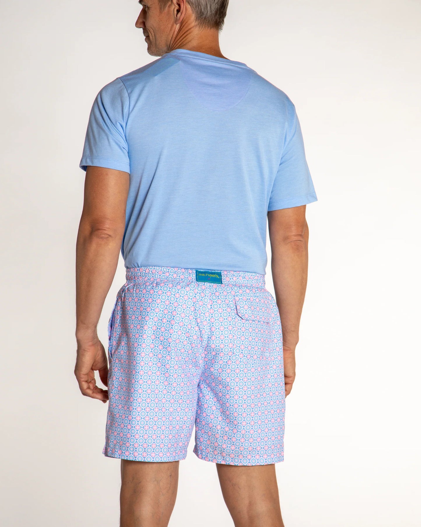 Cyclist Liner Swim Trunk | Medallion Pink
