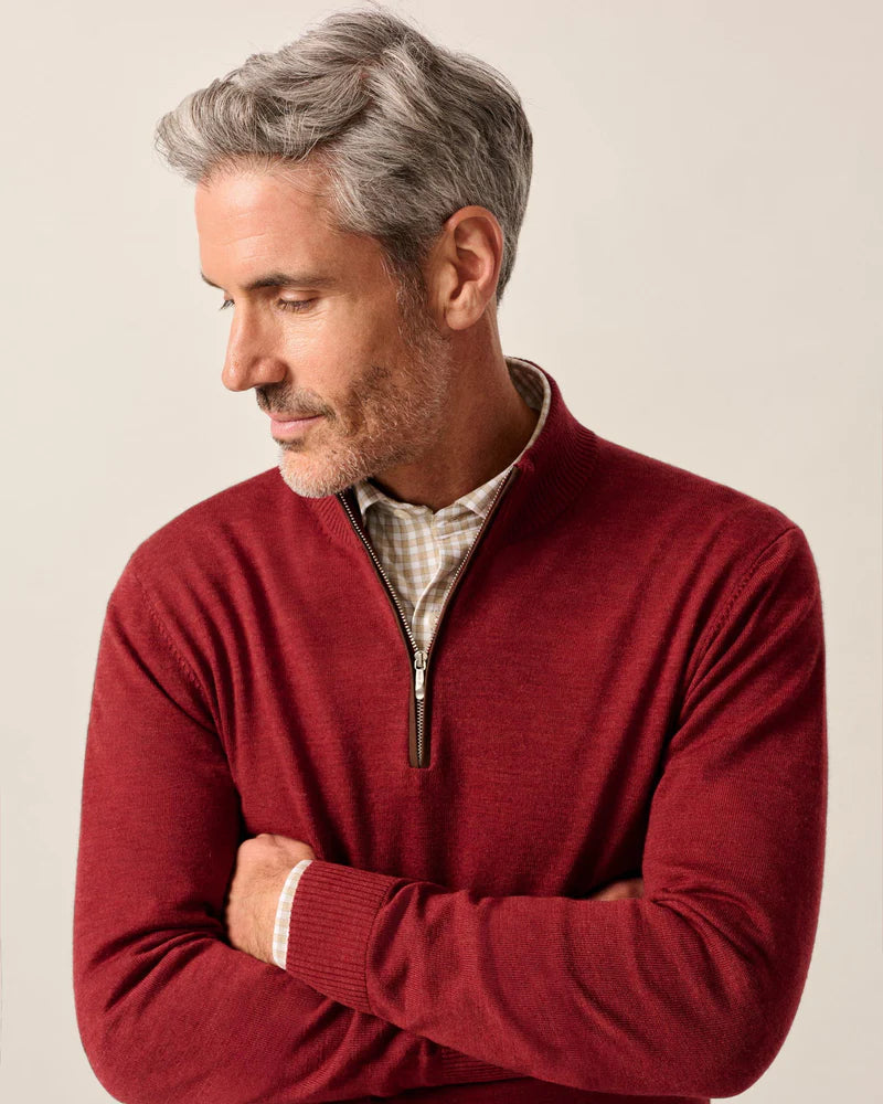 Raynor 1/4 Zip Sweater | Cinnamon