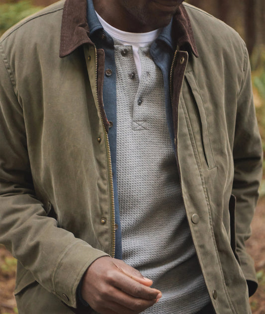 Weston Wax Canvas Barn Jacket | Olive