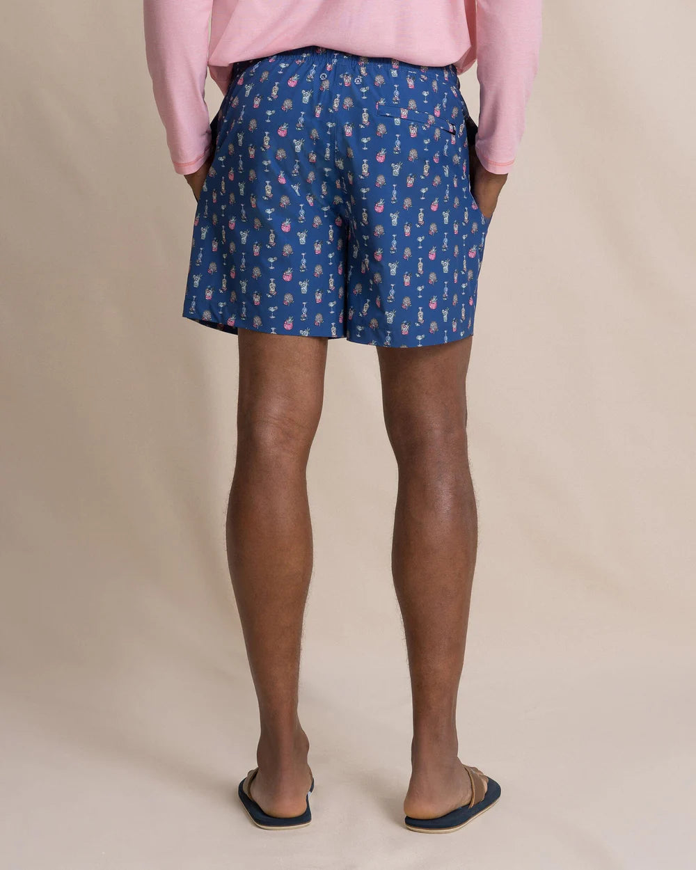 Tropical Tango Swim Trunk | Nautical Blue