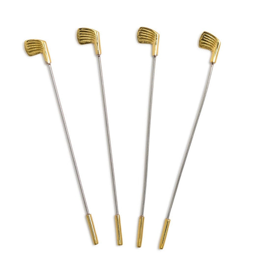 Gold Golf Club Stirrers