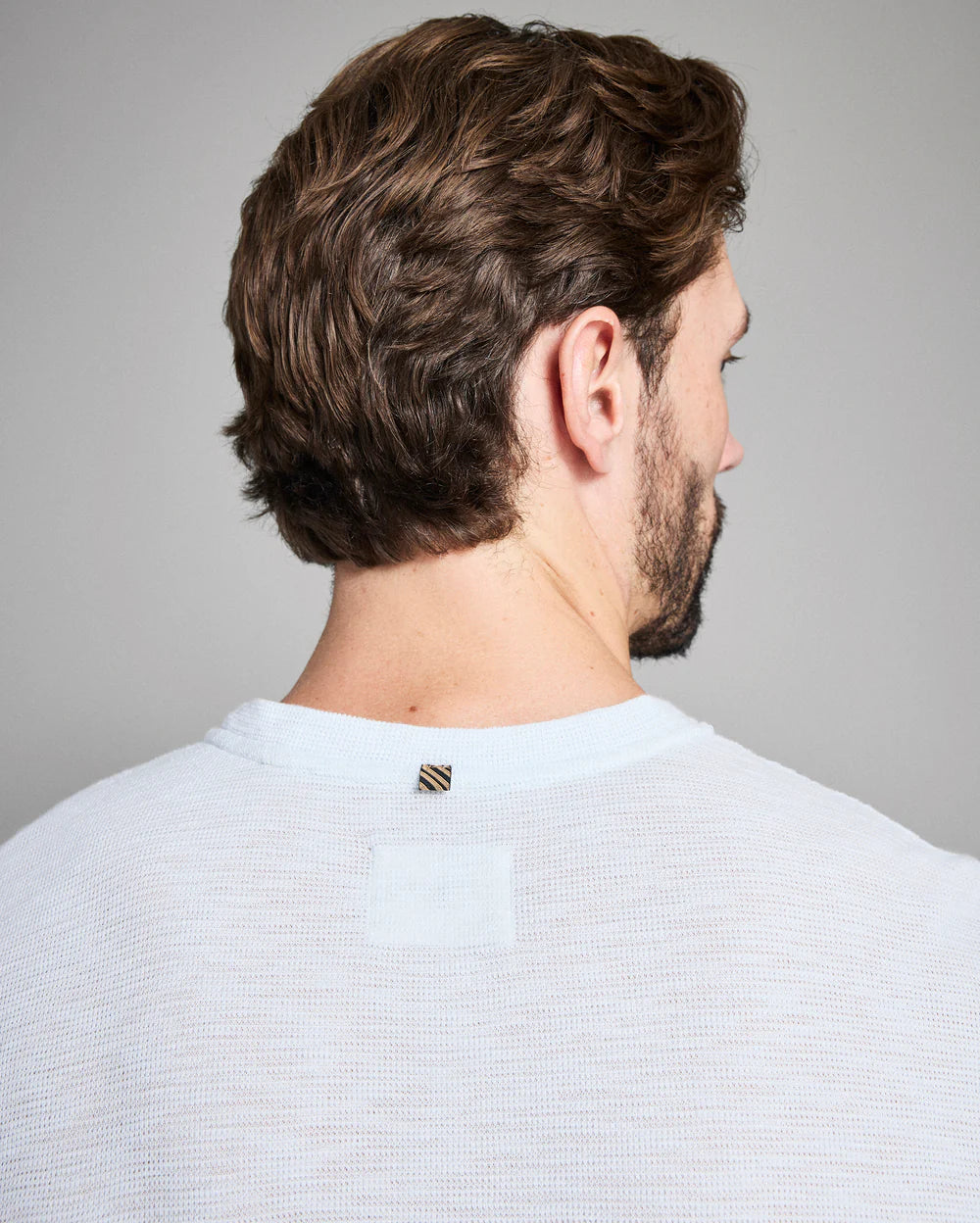 Slub Tuck Henley | Air Blue