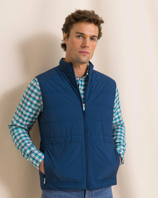 Marsh Creek Cove Quilted Vest | Nautical Blue
