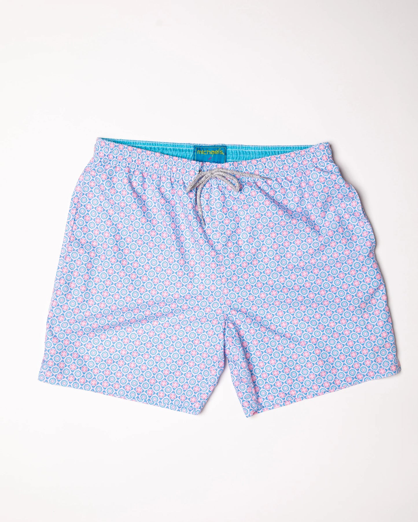 Cyclist Liner Swim Trunk | Medallion Pink