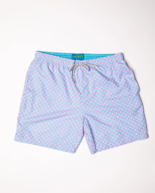 Cyclist Liner Swim Trunk | Medallion Pink