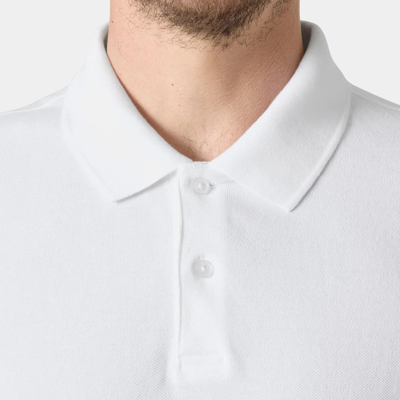 Crew Polo Pique | White