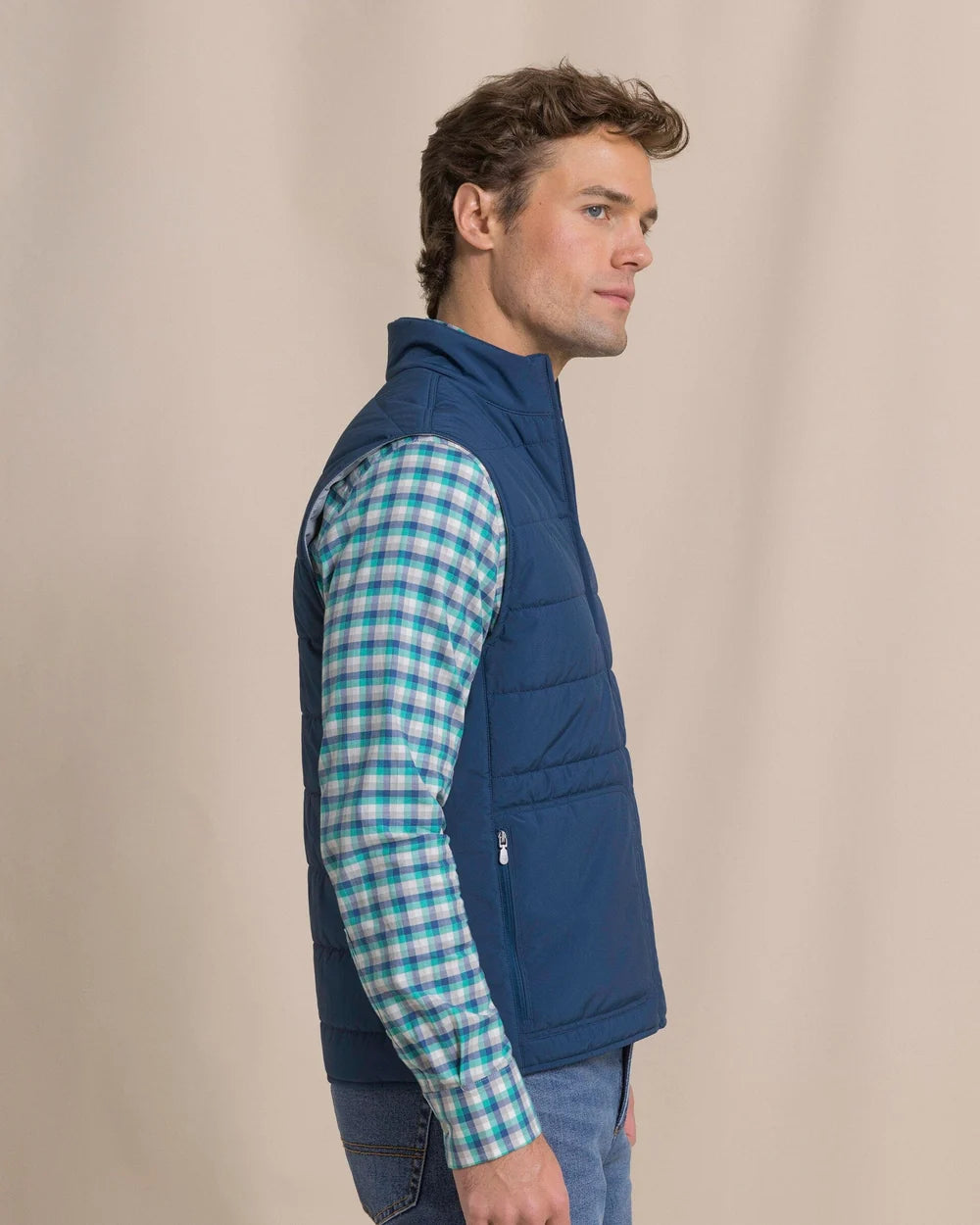 Marsh Creek Cove Quilted Vest | Nautical Blue