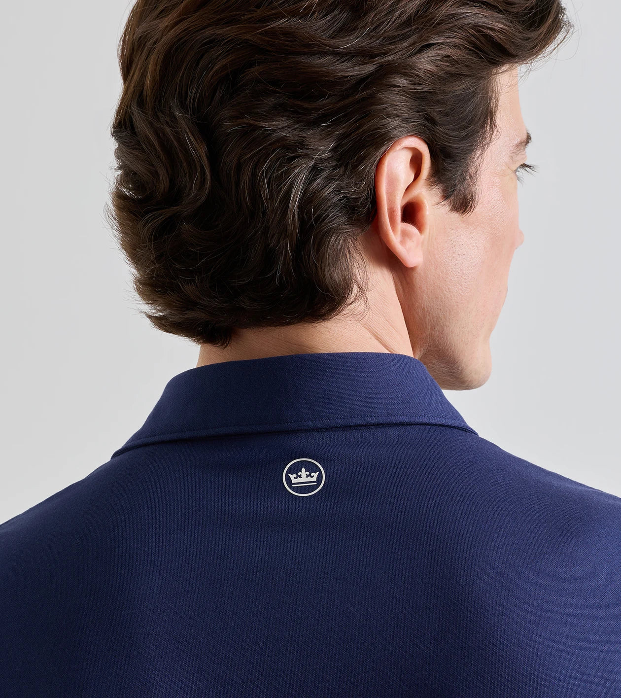 Albatross Cotton-Blend Pique Polo | Navy