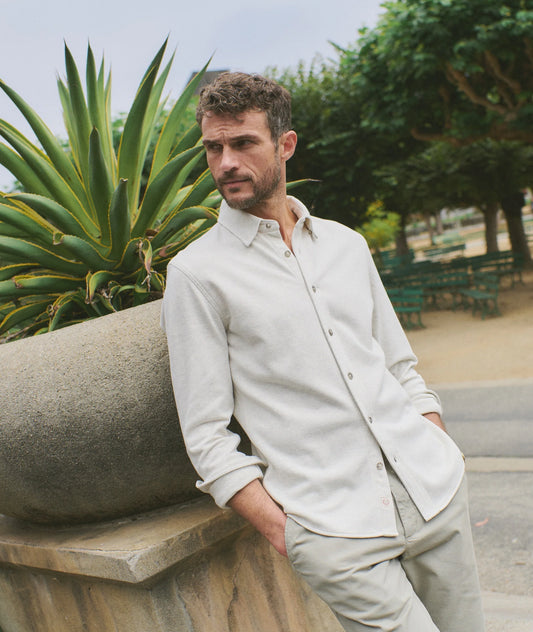 Pacifica Stretch Twill Shirt | Oatmeal Heather