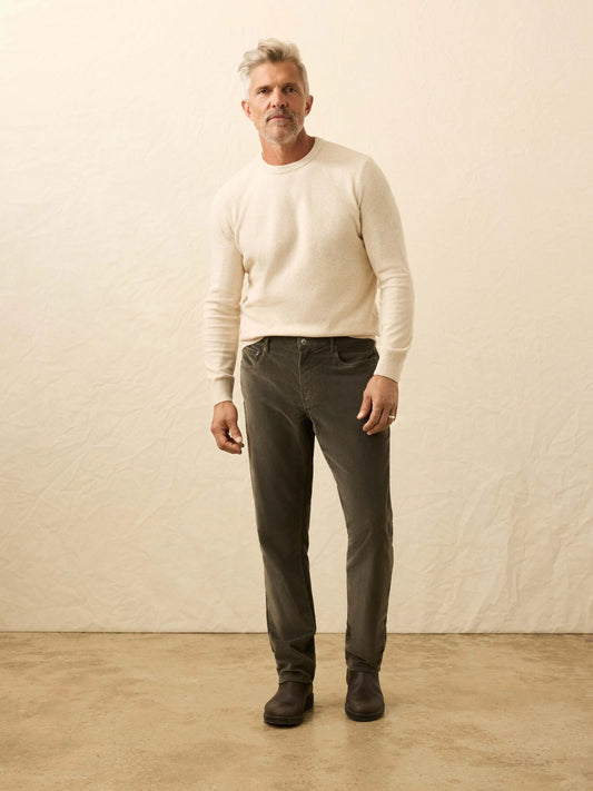 Stretch Terry Cord Five-Pocket Pant | Mountain Forest