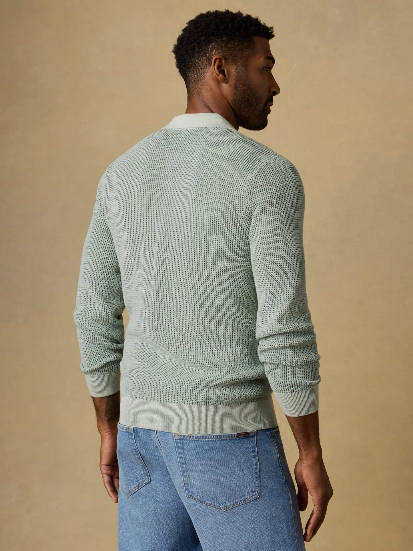LS Sunwashed Sweater Polo | Sea Break