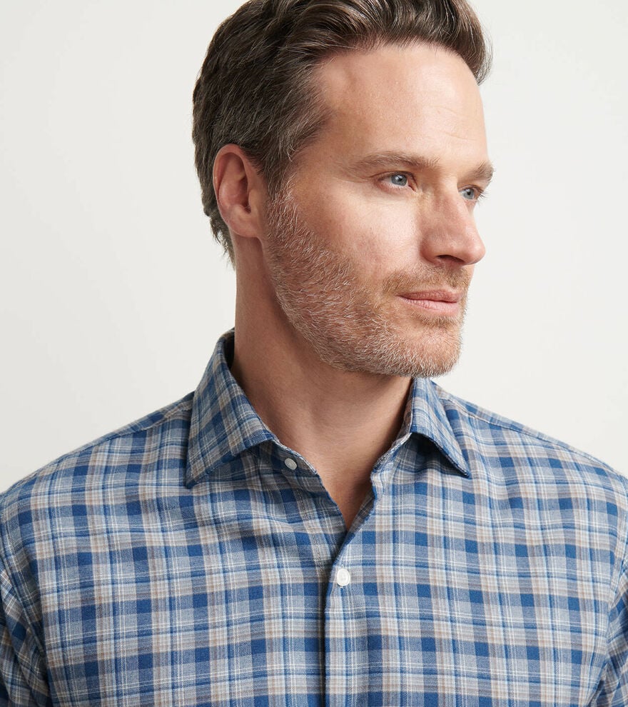 Whitecap Flannel Sport Shirt | Blue Haze