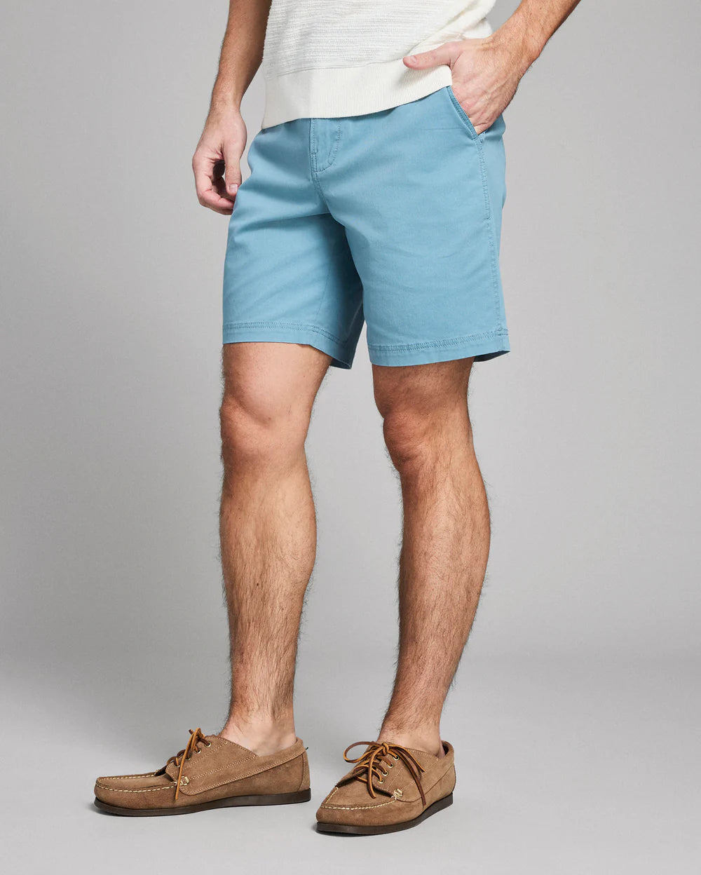 Chino Short | Steel Blue