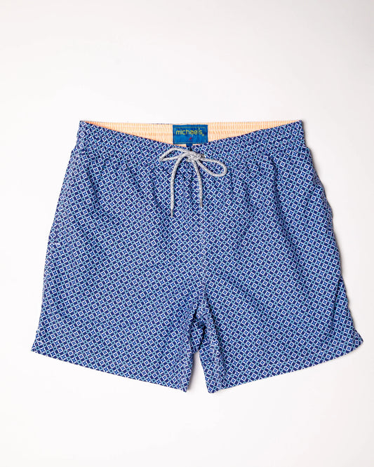 Cyclist Liner Swim Trunk | Mosaic Navy