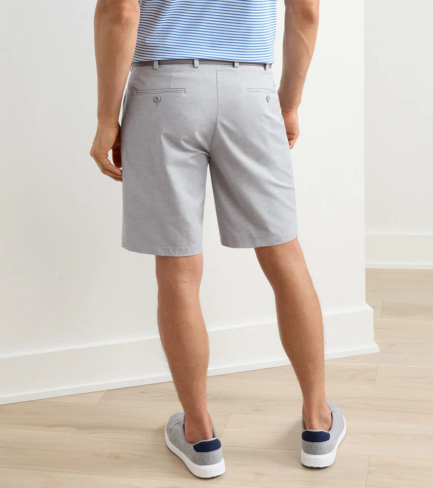 Surge Linen-Blend Performance Short | Gale Grey