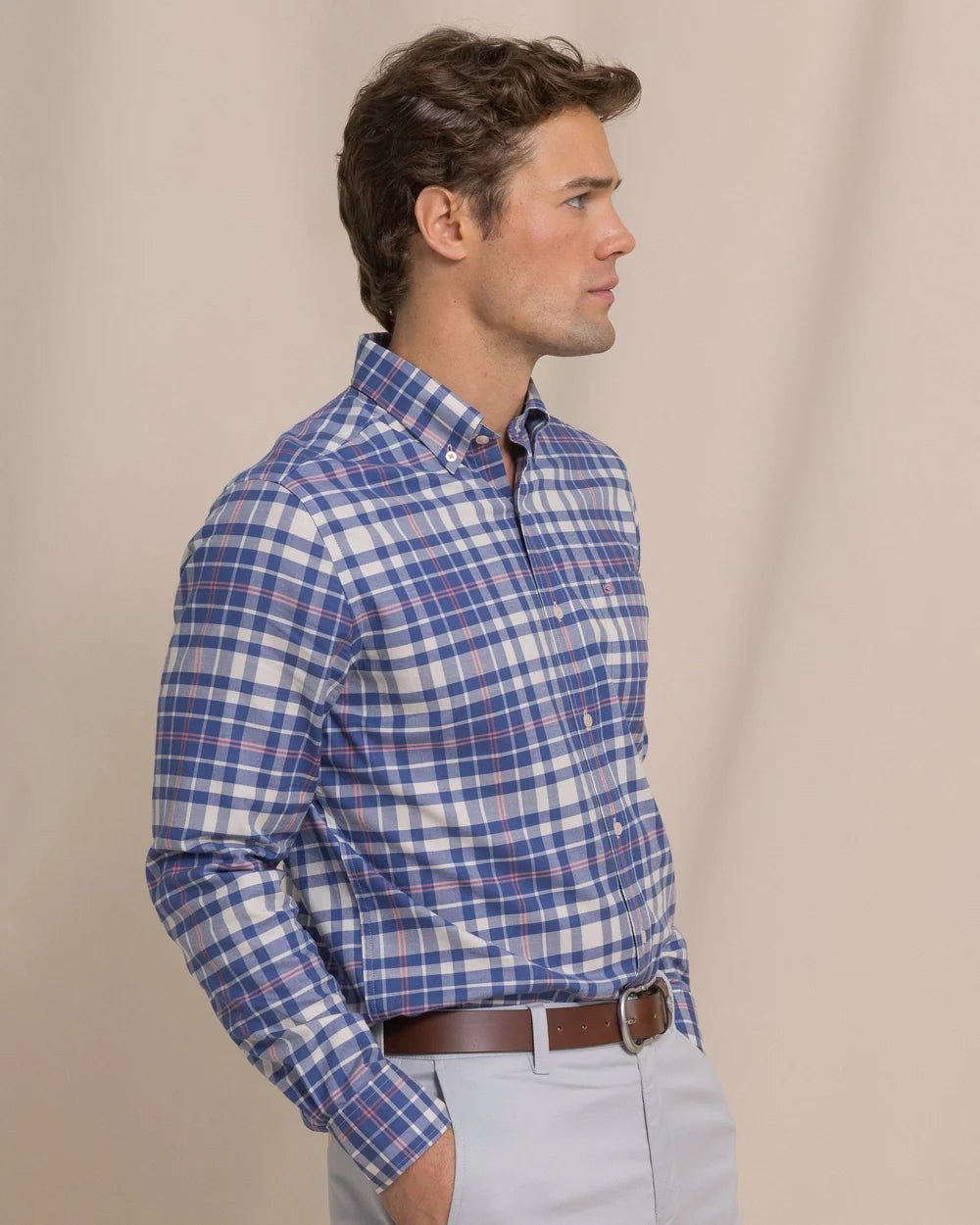 Sandy Shores Sportshirt | Heather Nautical Blue