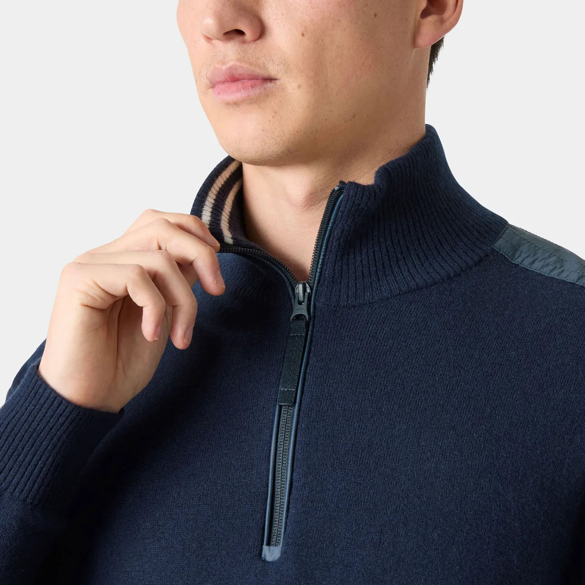 Afton Knitted 1/2 Zip | Navy