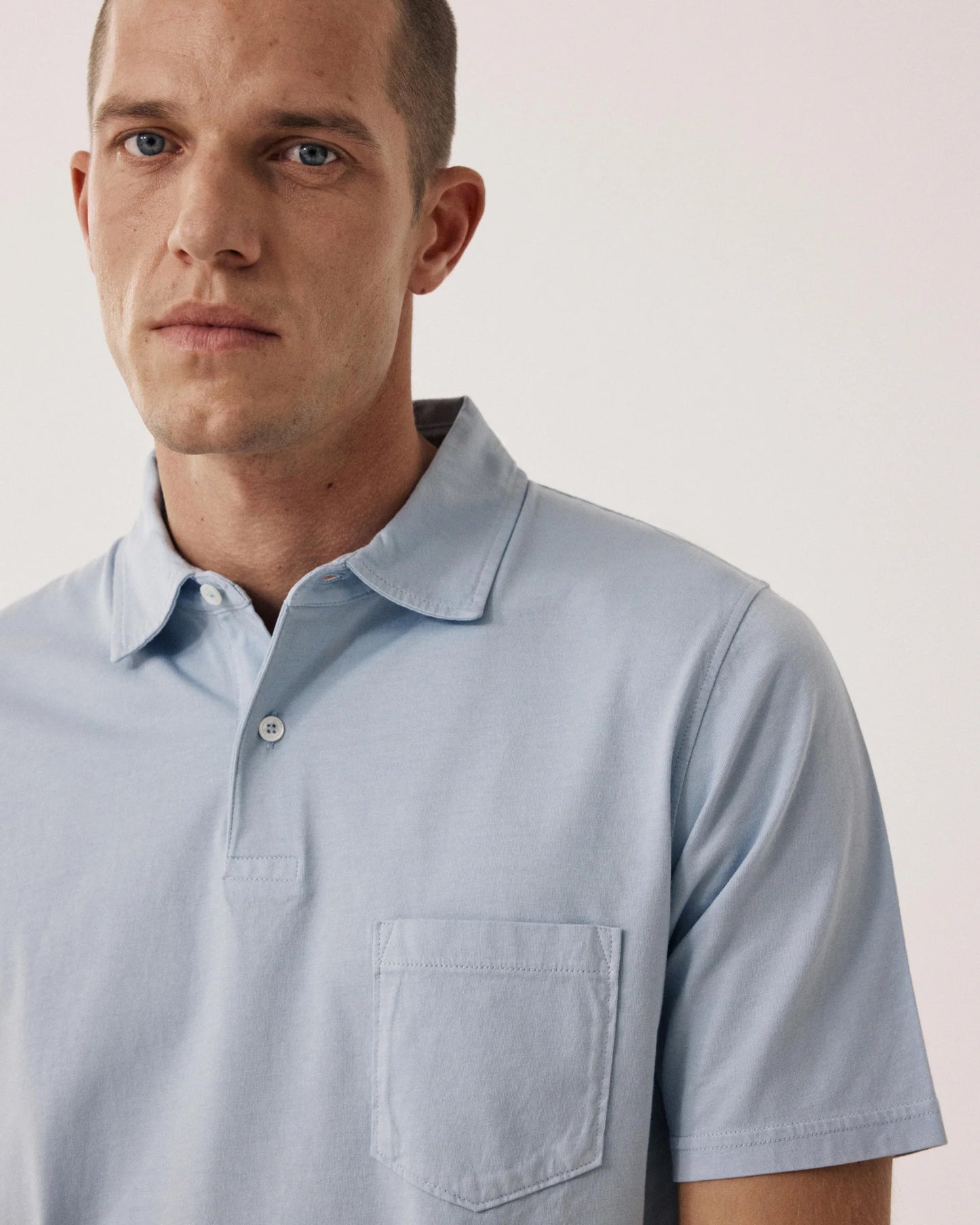 Jersey Polo | Beach Blue