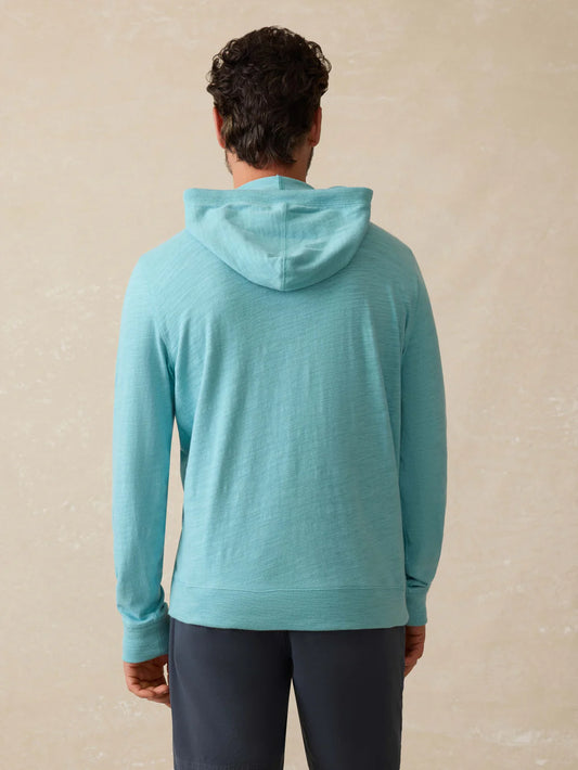 Sunwashed Slub Hoodie | Teal Sea