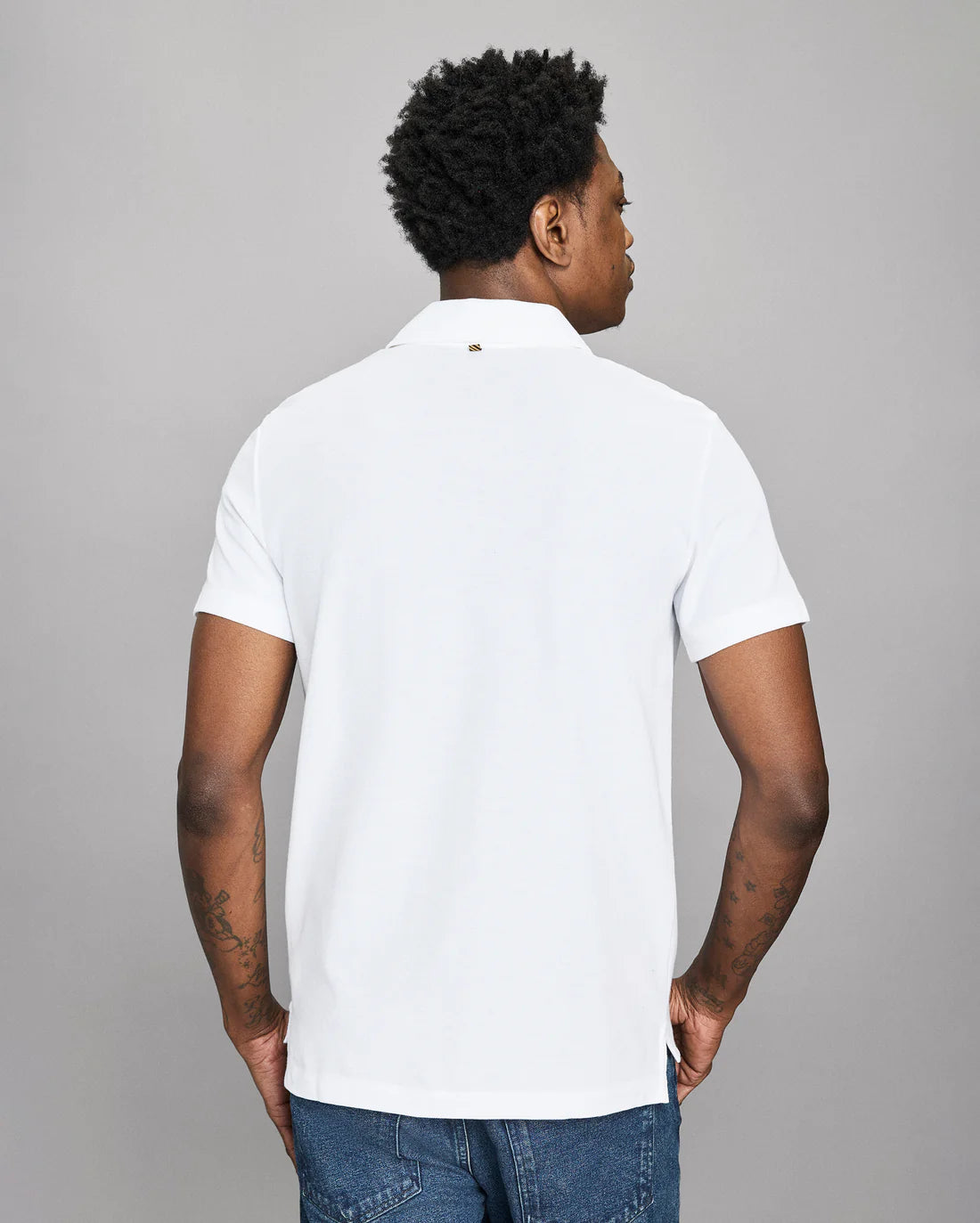 Pique Pensacola Polo | White