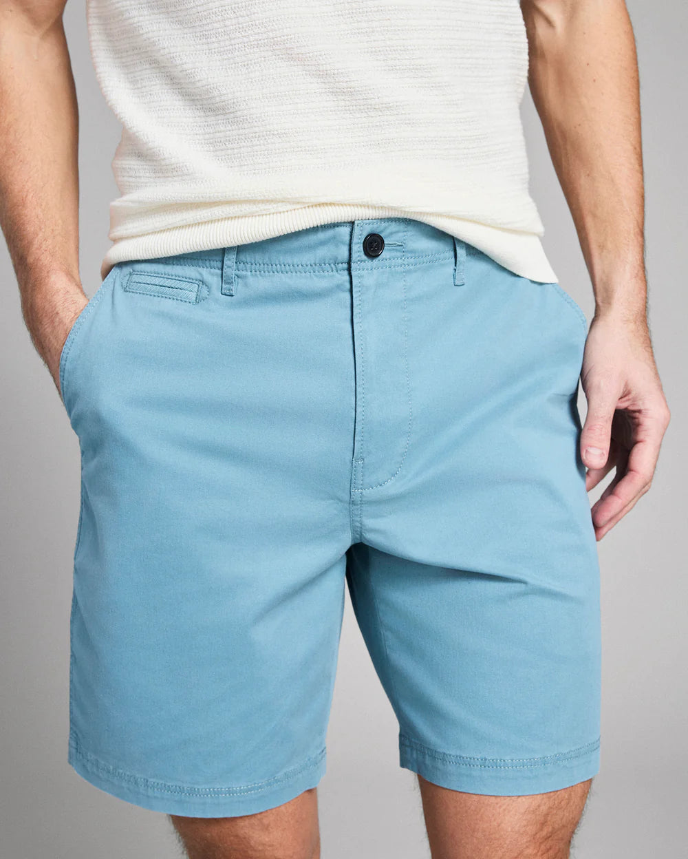 Chino Short | Steel Blue