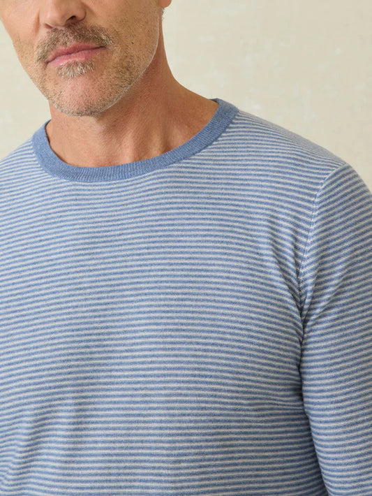 Movement Crewneck Sweater | Coastal Shore Stripe