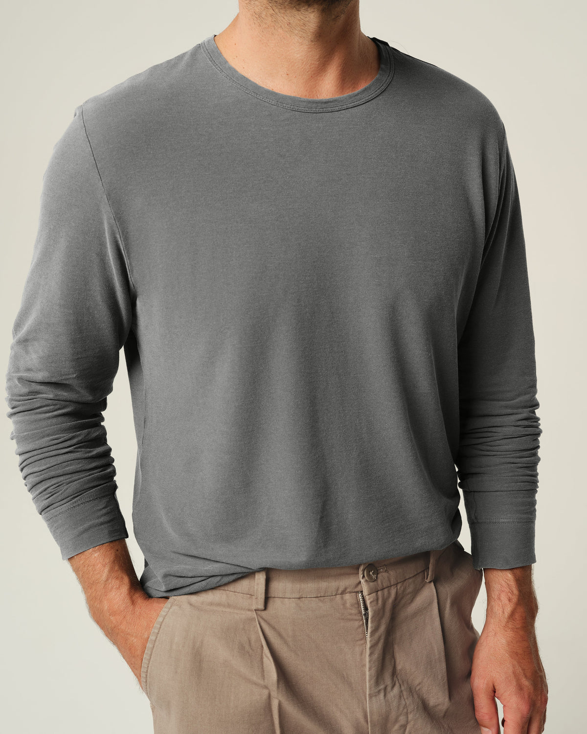 Long Crepe Tee | Juniper