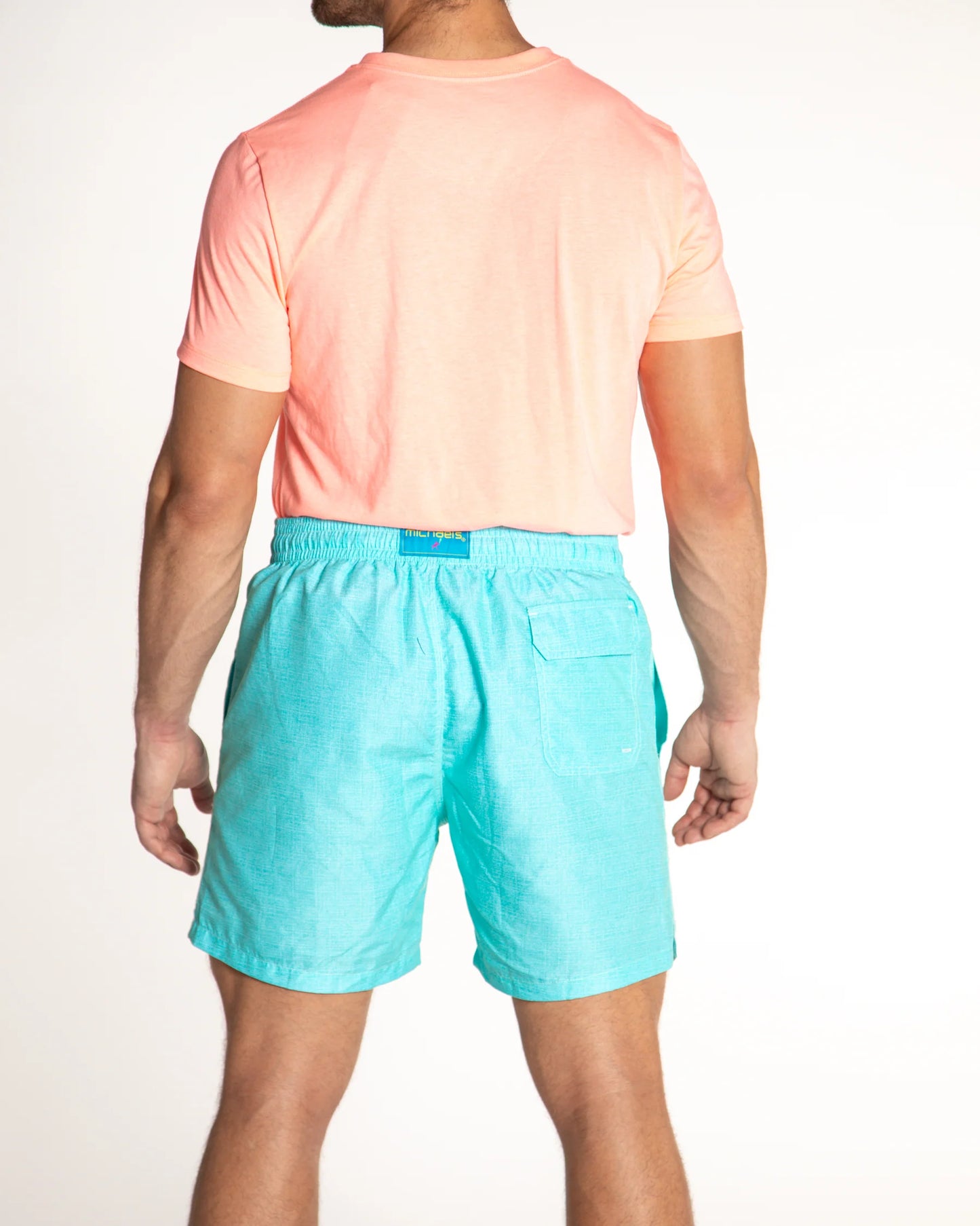 Solid Linen Aqua Cyclist Liner Swim Trunk