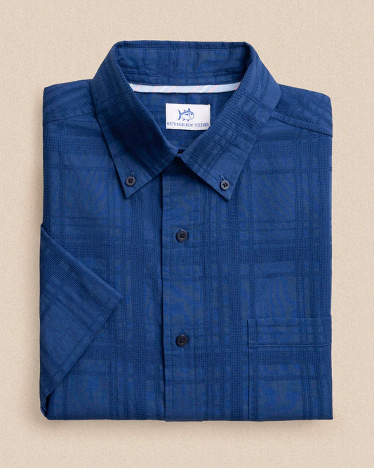 Textured SS Fort Fisher Sportshirt | Nautical Blue