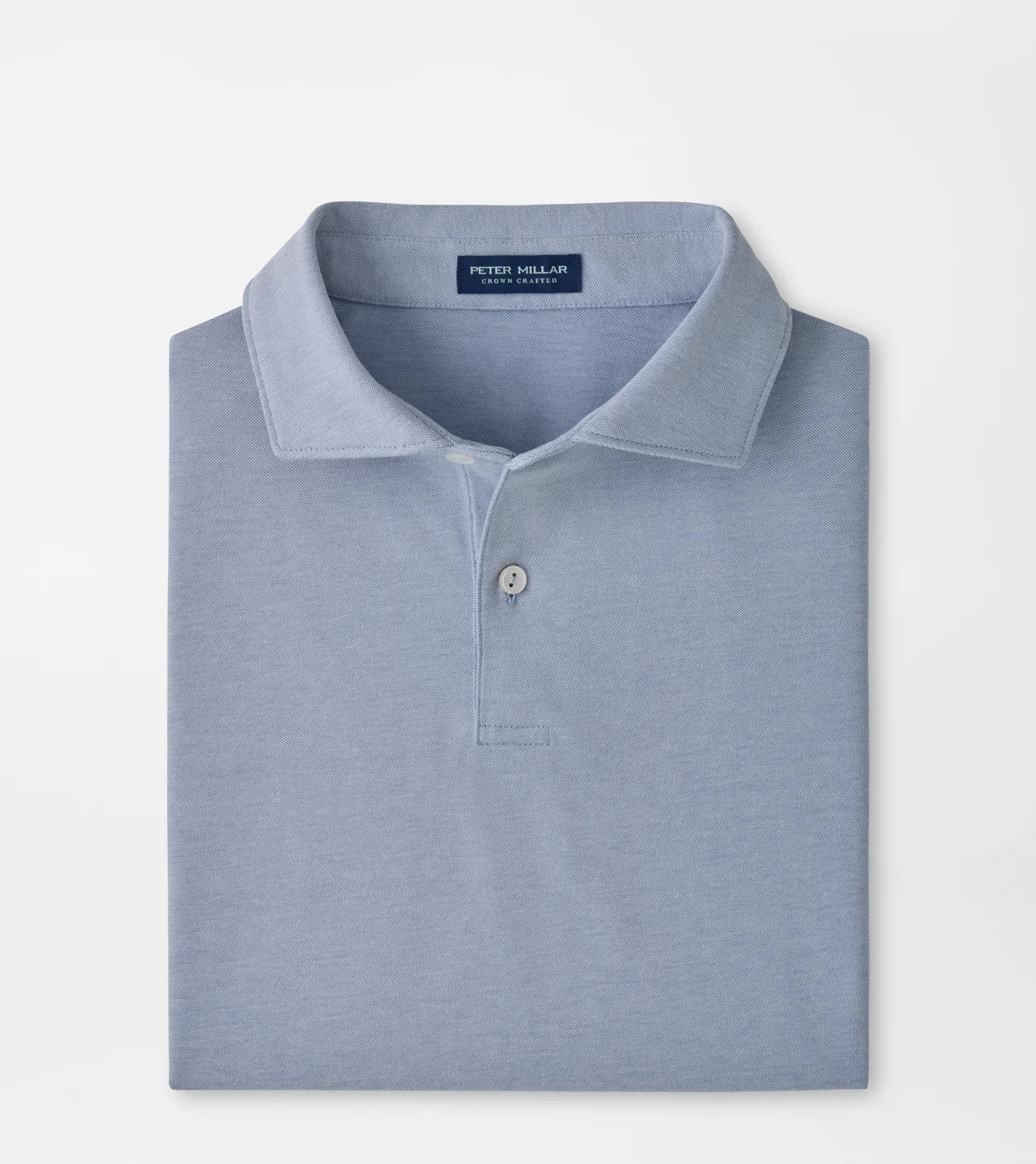 Albatross Cotton-Blend Pique Polo | Windy Blue