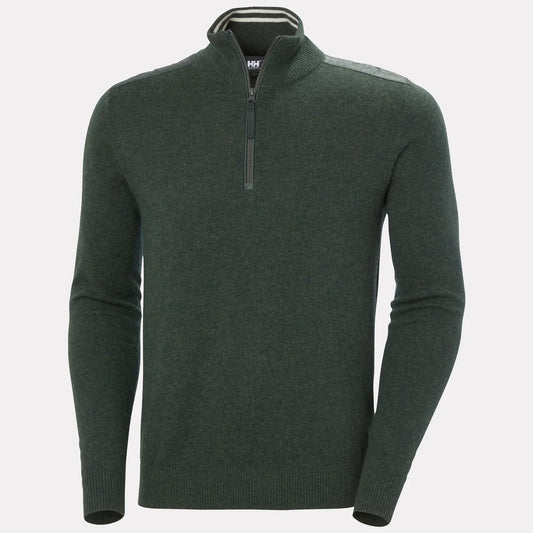 Afton Knitted 1/2 Zip | Dark Jungle