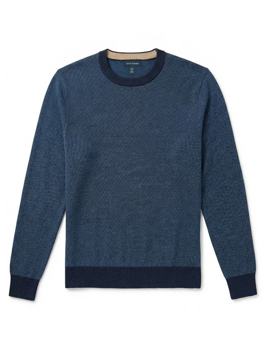 12GG Merino Crew Sweater | Indigo