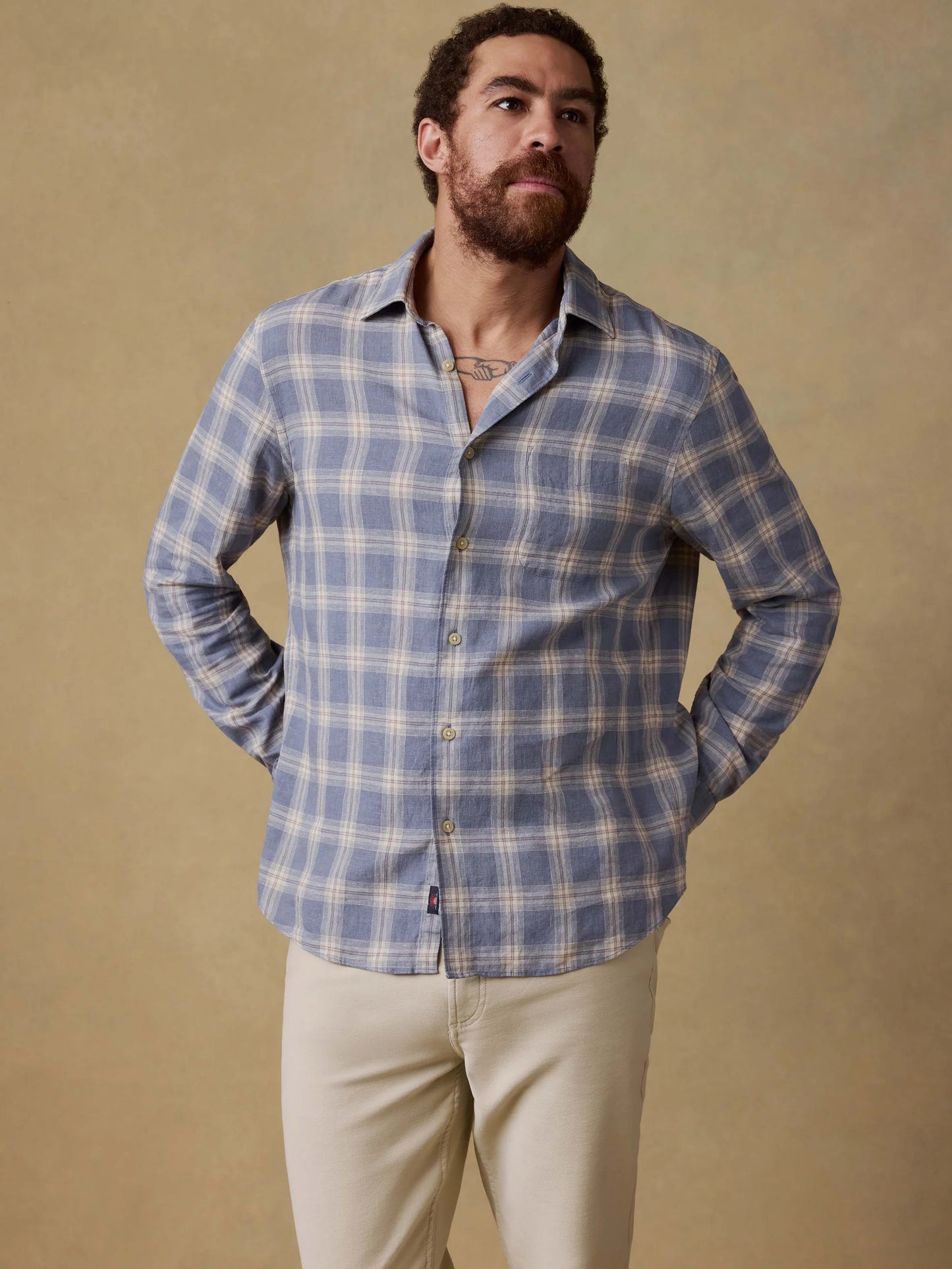 Hunting Island Shirt | Shore Flint Plaid