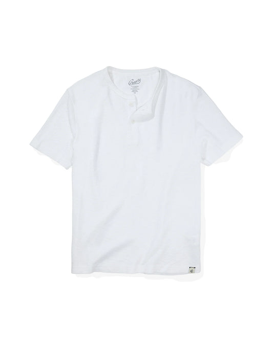 Clint Waffle SS Henley | Antique White