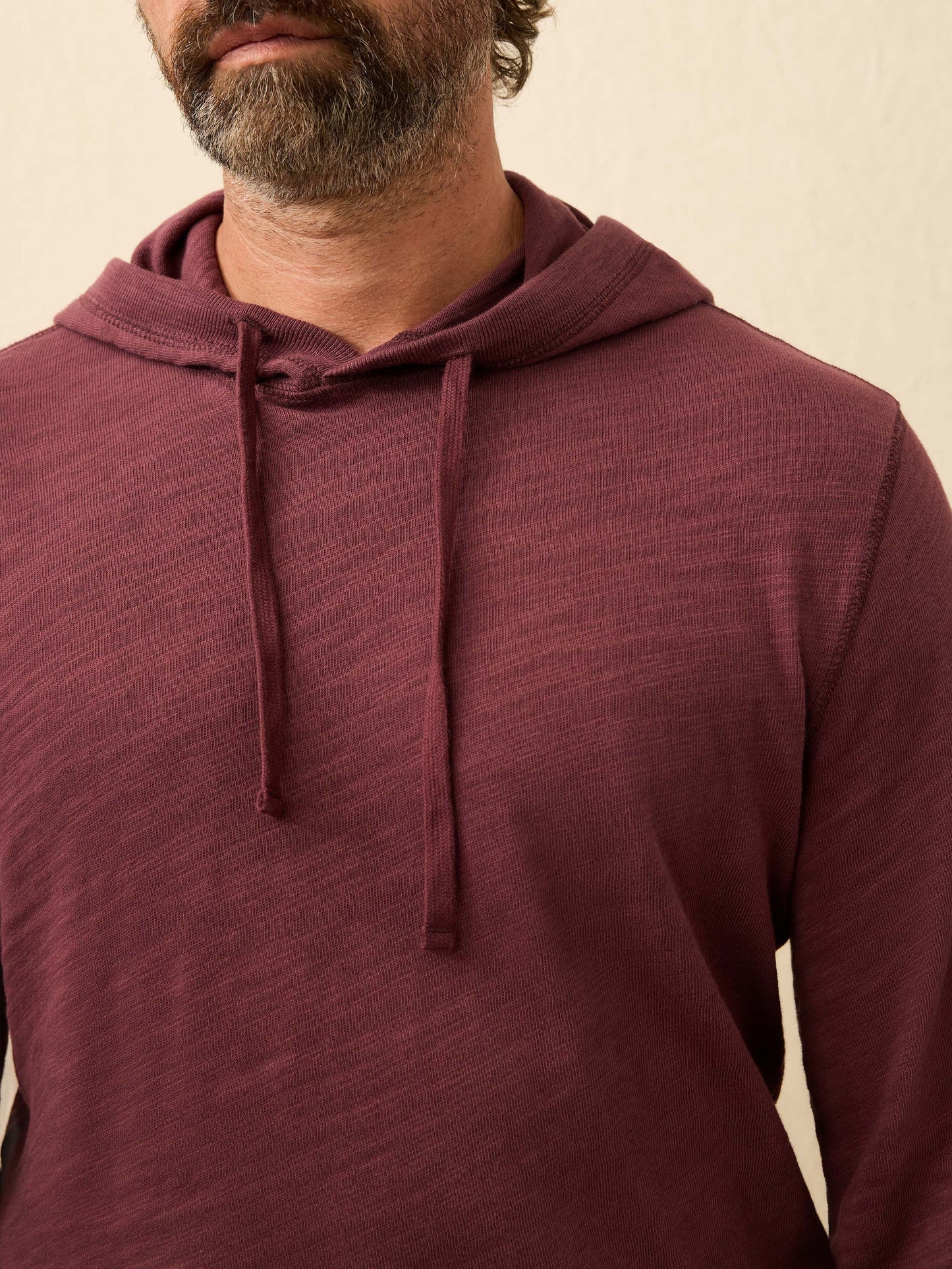 Sunwashed Slub Hoodie | Mahogany