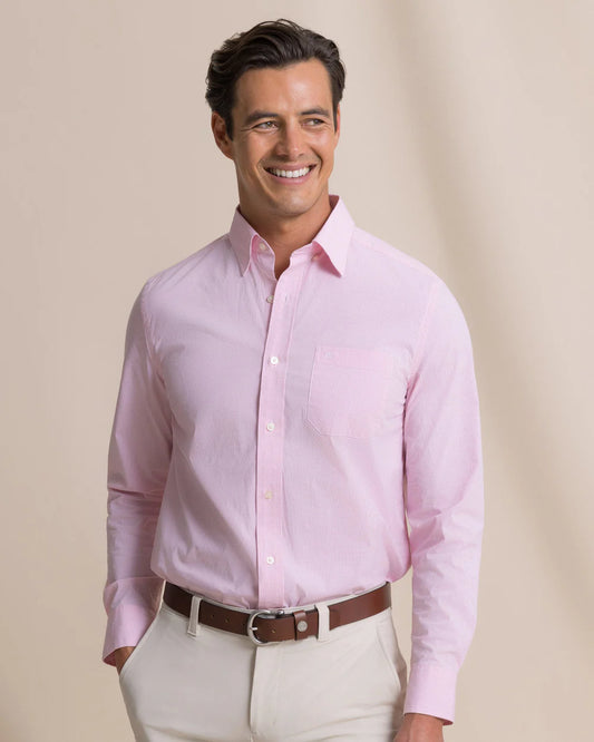 Screen Porch Sportshirt | Sea Pink