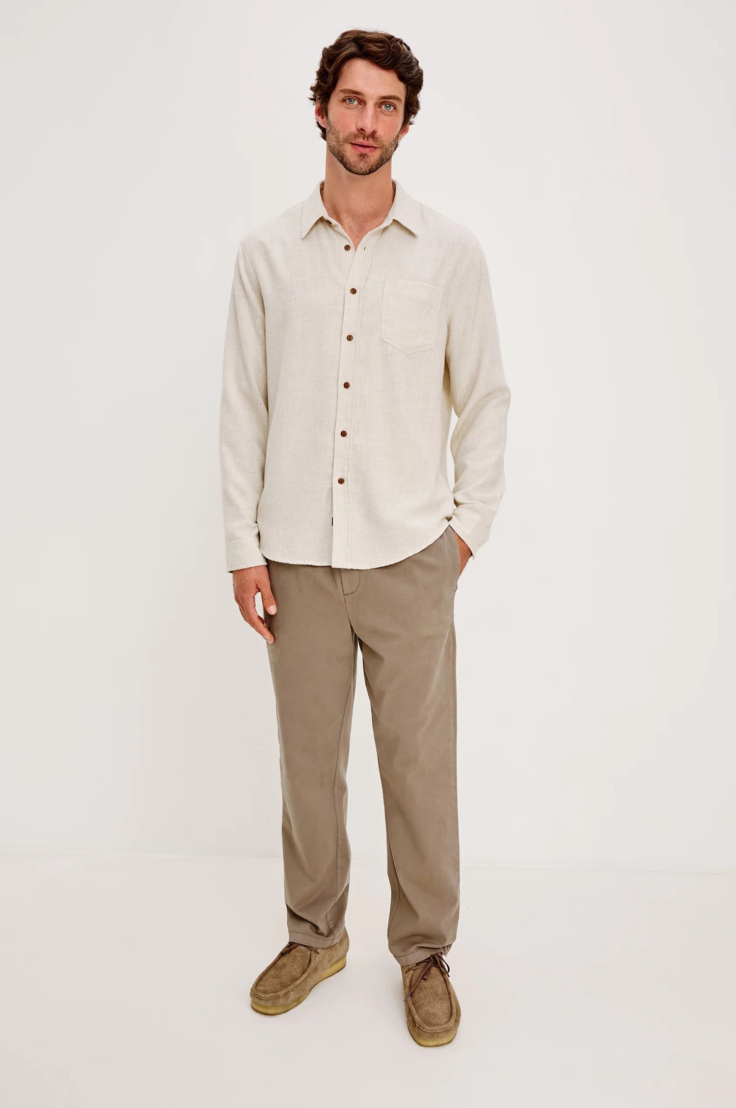 Runson Shirt | Cream Heather