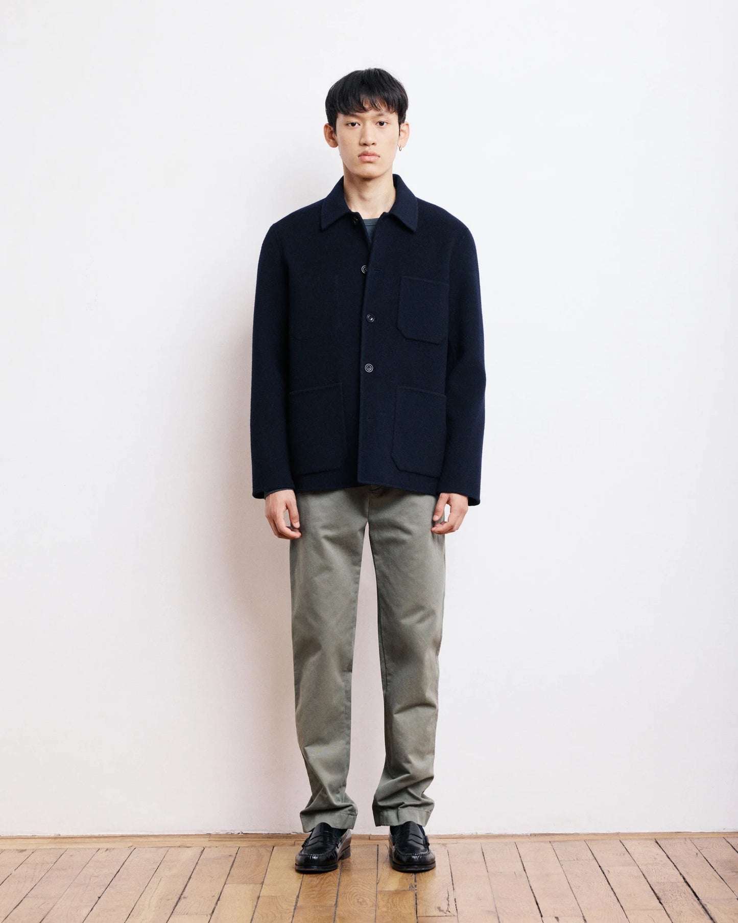 Jay Double Face Wool Jacket | Navy