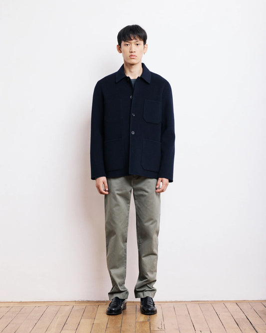 Jay Double Face Wool Jacket | Navy