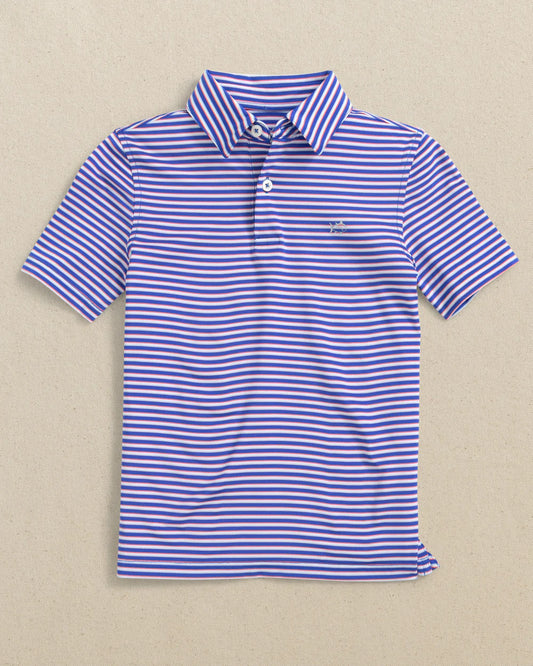 Boys Caravel Perf Polo | Dazzling Blue