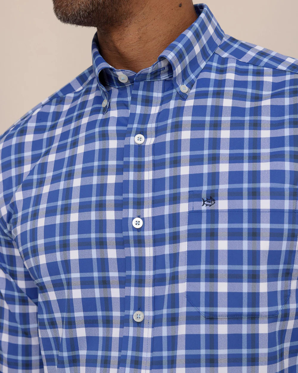 River Ridge Plaid Sportshirt | Surf Blue
