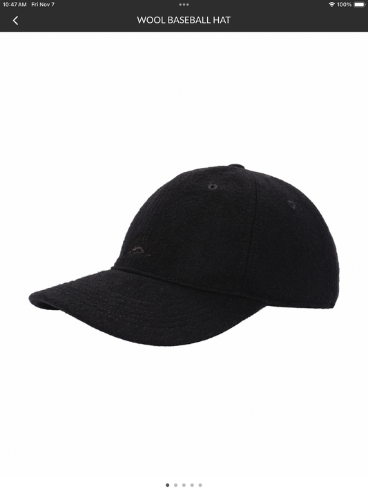 Wool Baseball Hat | Black