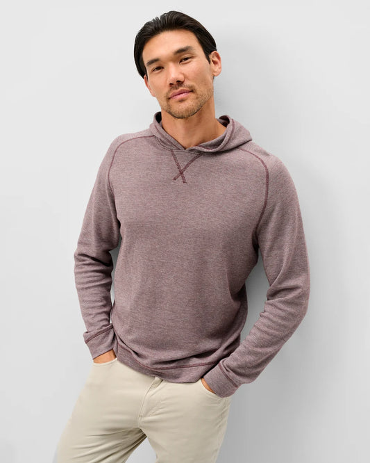 Cotton Blend Hoodie | Merlot