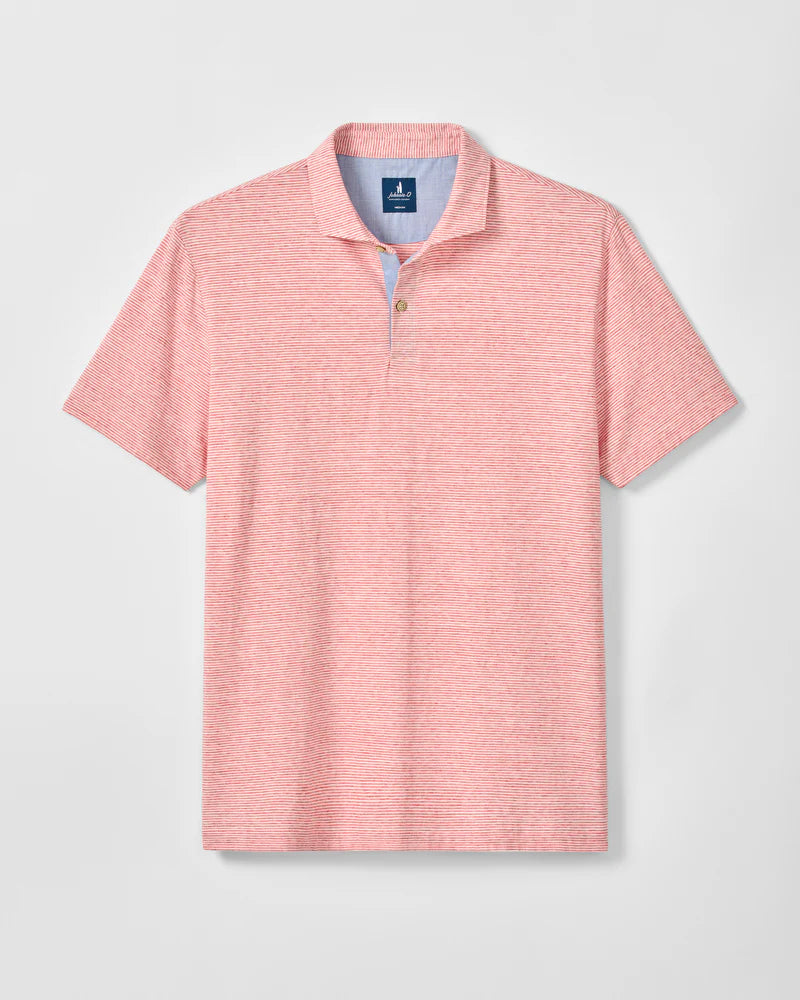 Thatcher Polo | Slate Rose Stripe