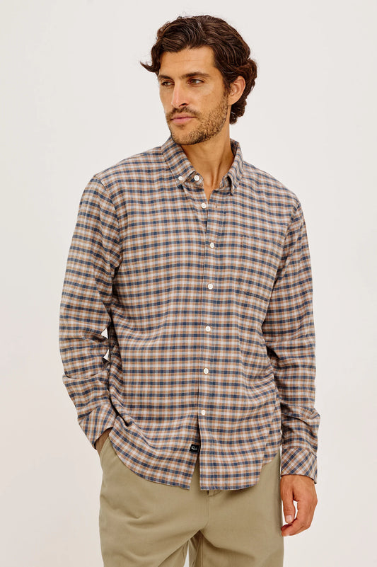 Vance Shirt | Cedar Navy Silver